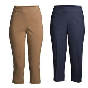 Time and Tru Women's Two Millennium Capris Medium